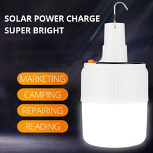 Load image into Gallery viewer, SHENYU Rechargeable LED Bulb Lamp Solar Charge Portable Emergency Night Market Light Outdoor Camping Home