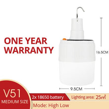 Load image into Gallery viewer, SHENYU Rechargeable LED Bulb Lamp Solar Charge Portable Emergency Night Market Light Outdoor Camping Home